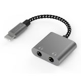 Cubilux Lightning 2 yollu ses dağıtıcı [MFI sertifikalı] Lightning Dual 3,5 mm Aux dağıtıcı, iki kulaklık için, 3,5 mm Y jak adaptör kablosu, iPhone iPad için