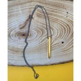 Çubuk Gold Altın Sarısı Unisex Cerrahi Çelik Kolye PYTKKT0062