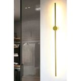 Çubuk Gold Kasa Dekoratif Led Aplik Gün Işığı 12W 80 Cm