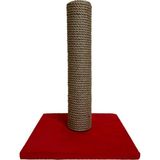 Çubuk Kedi Tırmalama Tahtası 40 cm (Kırmızı) - Ahşap