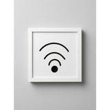 Cücü Ahşap Wi-Fi Modem Saklama Kutusu - 010 - Beyaz - 27.5 27.5