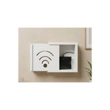Cücü Ahşap Wi-Fi Modem Saklama Kutusu Beyaz Renk