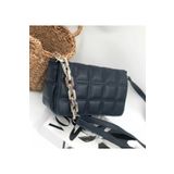 CuCu Bag's Siyah Kadın Nakışlı Kapitone Çanta