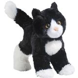 Cuddle Toys 4092 20 cm uzunluğunda Snippy Siyah ve Beyaz Kedi peluş oyuncak