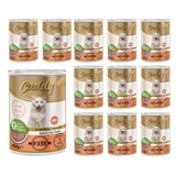 Cuddy Yetişkin Kedi Somonlu Pate Yaş Mama 400 Gr x 12 adet