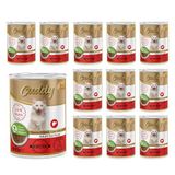Cuddy Yetişkin Kedi Tavuk Ciğerli ve Jöleli Konserve Mama 400 Gr x 12 adet