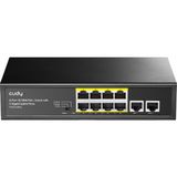 Cudy FS1010PG 8 Port 10/100 Yönetilemez +2 Port Gigabit Desktop (8 Port Poe+) 120W Switch
