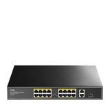 Cudy Fs1018ps1 16 Port 10/100Mbps 200W Poe+2 Gigabit Uplink Port Sfp Vlan Cctv Sfp Metal Switch
