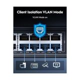 Cudy GS1016 10/100/1000MBPS 8kmac 16 Port Gigabit Metal Rack Mount Switch - Option-1 - Beyaz
