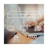 Cudy GS1024 16K Mac, 24 Port Gigabit Metal Switch - 1 TB - 1 GB