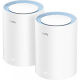 Cudy M1200 2-Pack AC1200MBPS 2.4ghz/5ghz Ap/re/wısp Mu-Mımo Kablosuz 2'li Mesh Wi-Fi Sistemi - Beyaz