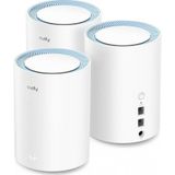 Cudy M1200 3-Pack Ac1200mbps 2.4Ghz/5Ghz Ap/Re/Wısp Mu-Mımo Wı-Fı 3'Lu Mesh Router