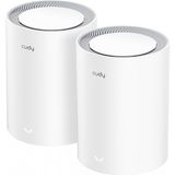 Cudy M1800 2-Pack AX1800MBPS 2.4/5ghz Ap/re/wısp Gigabit Mu-Mımo Kablosuz 2'li Mesh Wi-Fi 6 Sistemi - Beyaz