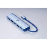 Cue55 Mavi Type-C To Hdmi(4K@30Hz)+Gigabit Lan+Usb3.0+Pd 3.0 100W Çoklayıcı