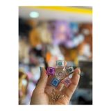 CUFFCUFFTOYS Dönen Çiçek Işıklı Klavye Klick Anahtarlık, 6 cm, Asorti Renkler