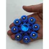 Cuffcufftoys Lacivert Mavi Metal Stres Çarkı Modelleri Uzun Dönen 9x9 cm
