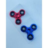 Cuffcufftoys Metal Ikili Stres Çarkı Lacivert Kombinasyonları - Kırmızı