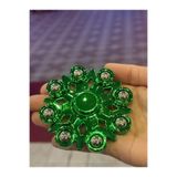 CUFFCUFFTOYS metal stres çarkı metal renklerde uzun dönen 9x9 cm MODEL: KAR TANESİ