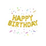 CUGY HAPPY BİRTHDAY YAZI FOLYO BALON SET HELYUM UYUMLU