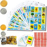 cuitáxi Orijinal Meksika Bingo Oyunu 100 Didaktik Meksika Pesosu ile 20 Oyuncu için - Bingo Oyunu İspanyolca Öğrenmek için Mükemmel