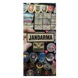 Çukurova Ütü Bizon Derisinden Compat Şapka Için ''Jandarma'' 7 Cm X 2 Cm Peç, Jöh, Komando, Cırtlı,
