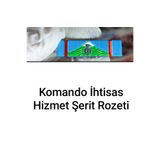 ÇUKUROVA ÜTÜ Komando İhtisas Hizmet Şerit Rozeti