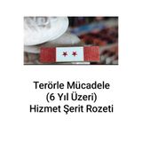 ÇUKUROVA ÜTÜ Terörle Mücadele Hizmet İki Yıldız (6 Yıl Üzeri Görev Yapmış) Harici Elbise Gögüs Arması