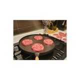 Culinal Çift Taraflı Döküm 36cm Bazlama Pizza Grill Gözleme Tavası