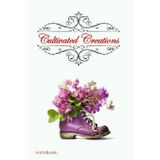 Cultivated Creations Notebook - CC#01: Boot Series, 150 Lined Blank White Pages Notebook for Gardeners, Florists & Flower Lovers, 29 lines p.p with corner motif