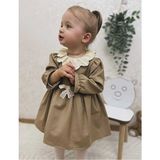 Cumino Pretty Kız Bebek Elbise - 9 - 12 Ay - Vizon
