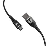 Cummins Uzun Mikro Flex Çelik Kablo Şarj Kablosu USB-A'dan Mikro Şarj Kablosuna 8ft CMN4715