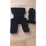 CundArt Studio ® Sandalye ve Küçük Abajur Kolay Desen Stampa İkili set