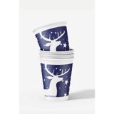 Cup İstanbul 7 oz Karton Bardak (100 Adet) - 190 gr/m² Ekstra Kalın Kağıt, Sızdırmaz Sıcak ve Soğuk İçecek Bardağı, 200 ml Kahve ve Çay Bardağı