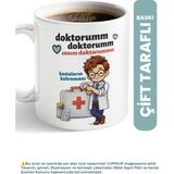Cup Mup Doktora Hediye Kupa Bardak | Canım Doktorum - Hastaların Kahramanı - Erkek - 010 - Beyaz