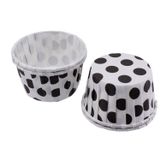 Cupcake Kalıbı Büyük Boy 62*40 Mm (50 Adet) Puantiyeli Beyaz