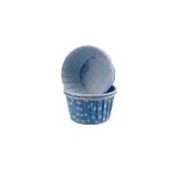 Cupcake Kalıbı Büyük Boy 62*40 Mm - 50 Adet Puantiyeli Mavi