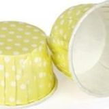 Cupcake Kalıbı Büyük Boy 62*40 Mm (50 Adet) Puantiyeli Sarı