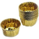 Cupcake Kalıbı Büyük Boy 62*40 Sufle-Muffin Kek Kalıbı (16 Adet) Altın