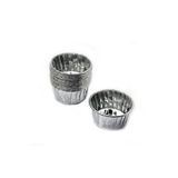 Cupcake Kalıbı Büyük Boy 62*40 Sufle-muffin Kek Kalıbı - 50'li Gümüş