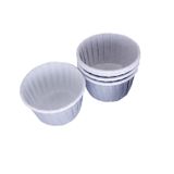 Cupcake Kalıbı Büyük Boy Düz Renk 62*40 Mm - 100 Adet Gri