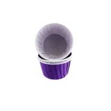 Cupcake Kalıbı Büyük Boy Düz Renk 62*40 Mm - 100 Adet Mor