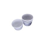 Cupcake Kalıbı Büyük Boy Düz Renk 62*40 Mm - 50 Adet Gri