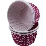 Cupcake Kalıbı Küçük Boy 44*35 Mm (50 Adet) Puantiyeli Mor