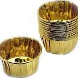 Cupcake Kalıbı Küçük Boy 44*35 Sufle-Muffin Kek Kalıbı (50 Adet) Altın