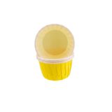 Cupcake Kalıbı Küçük Boy Düz Renk 44X35 MM - 50 Adet Sarı