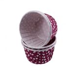 Cupcake Kalıbı Minik Boy 38*30 Mm - 50 Adet Puantiyeli Mor