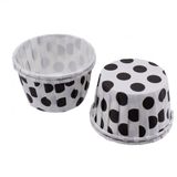 Cupcake Kalıbı Orta Boy 50*39 Mm - 100 Adet Puantiyeli Beyaz