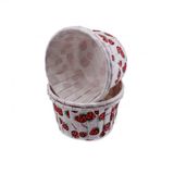 Cupcake Kalıbı Orta Boy 50*39 MM DESENLİ - 100 Adet Çilek Desenli