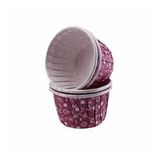 Cupcake Kalıbı Orta Boy 50*39 Mm KAR DESENLİ - 50 Adet Kar Desenli Mor