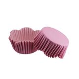 Cupcake Kalıbı Pet Kapsül Dalgalı Kek Kalıbı 65x38 Mm - 100 Adet Pembe